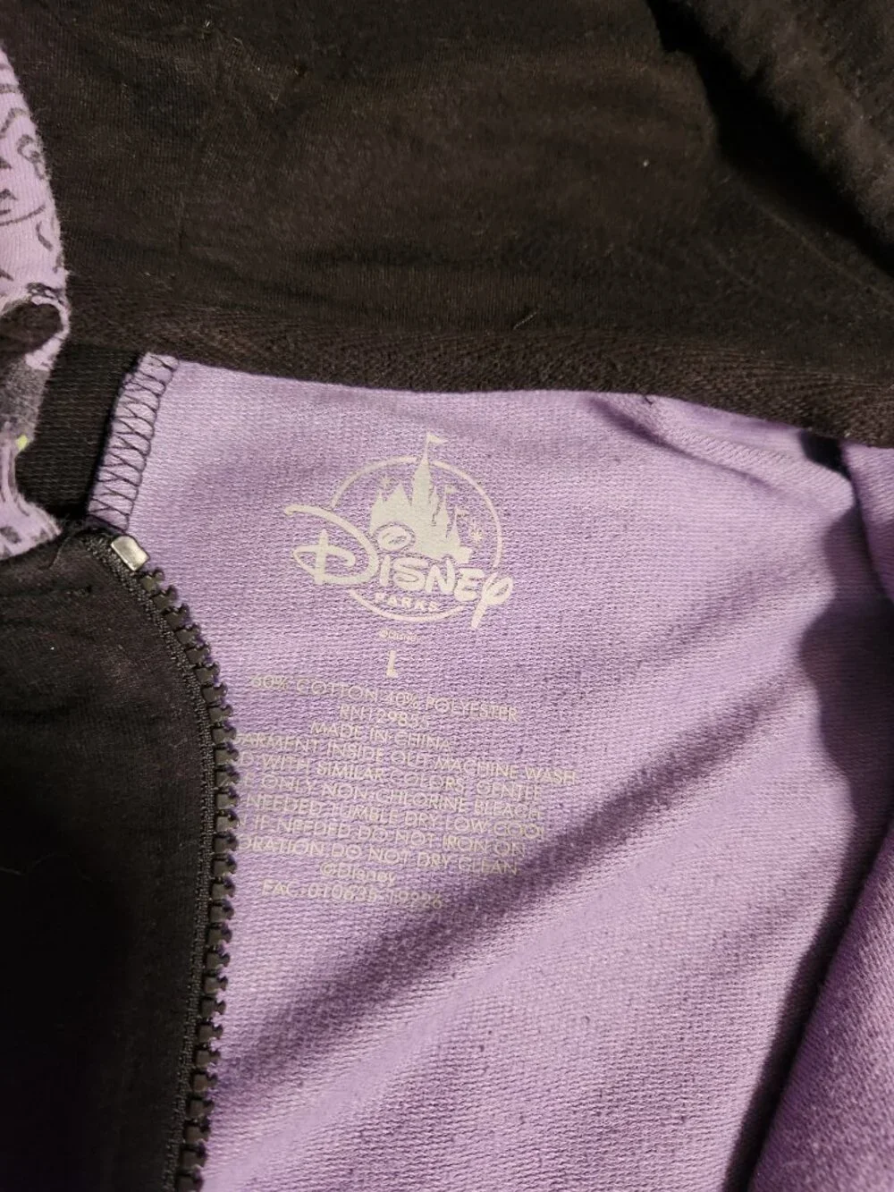 Disney Parks Haunted Mansion Wallpaper One Piece Jumpsuit Zip Pajamas-ADULTLARGE - Picture 9 of 10